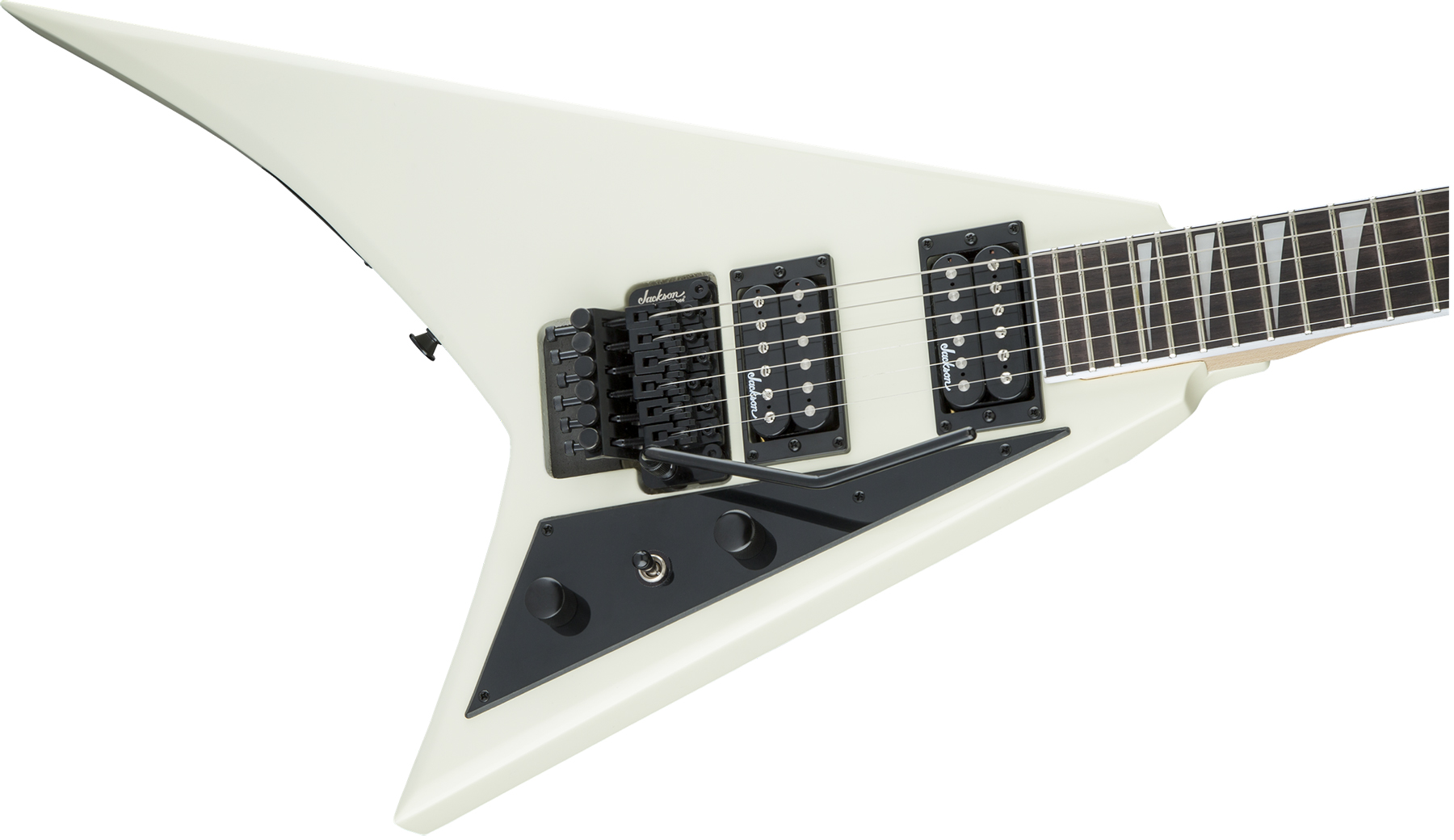 Jackson Randy Rhoads Js32 2h Fr Ama - Ivory - Metal electric guitar - Variation 2