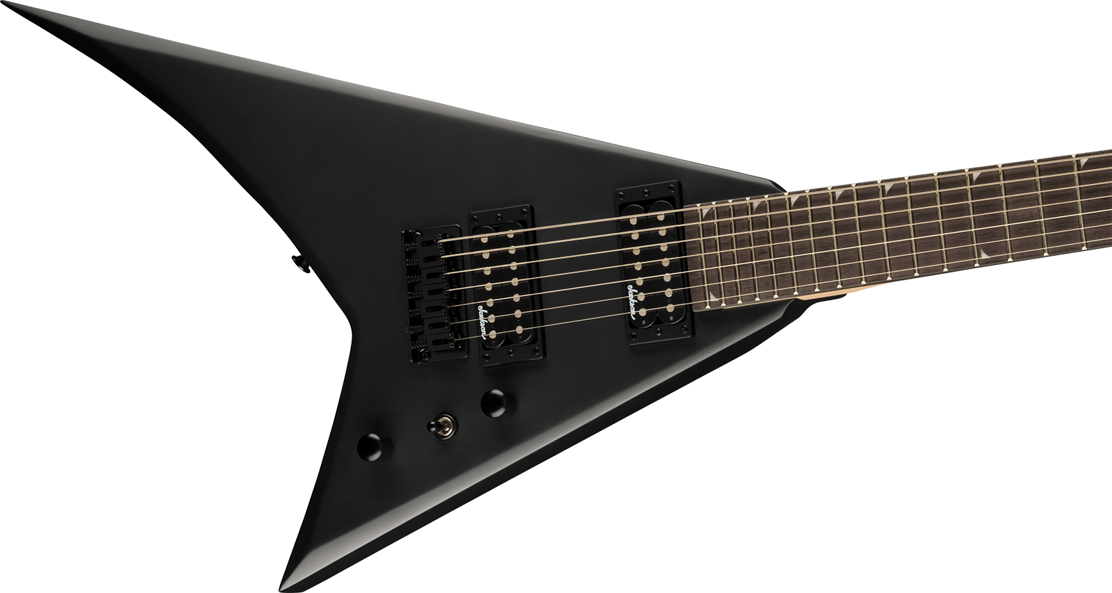 Jackson Rhoads Js22-7 Rr 7c Baryton 2h Fr Ama - Satin Black - Baritone guitar - Variation 2