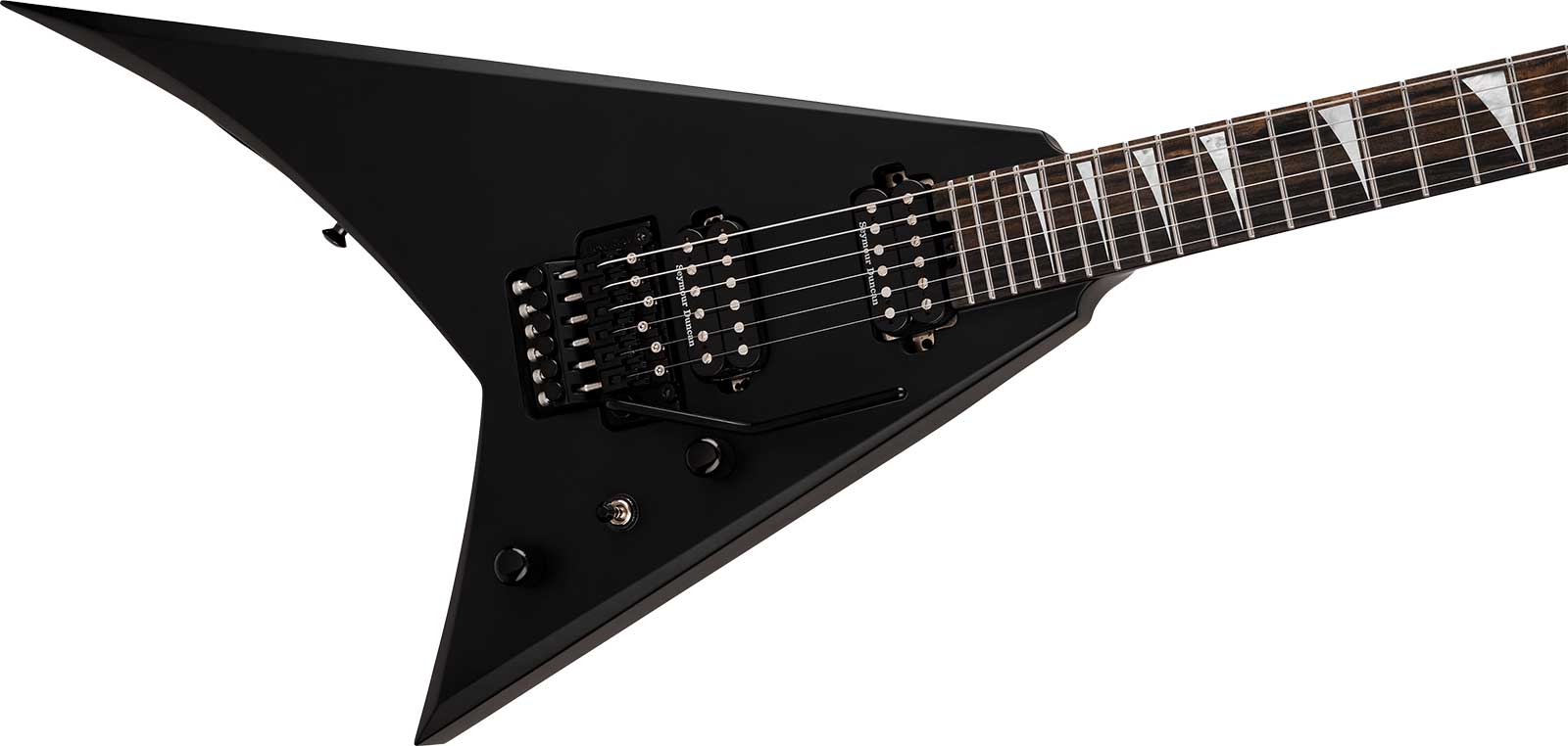 Jackson Rhoads Rr24 American 2h Seymour Duncan Fr Eb - Satin Black - Metal electric guitar - Variation 2