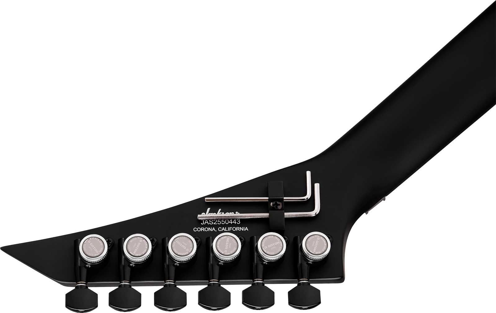 Jackson Rhoads Rr24 American 2h Seymour Duncan Fr Eb - Satin Black - Metal electric guitar - Variation 3