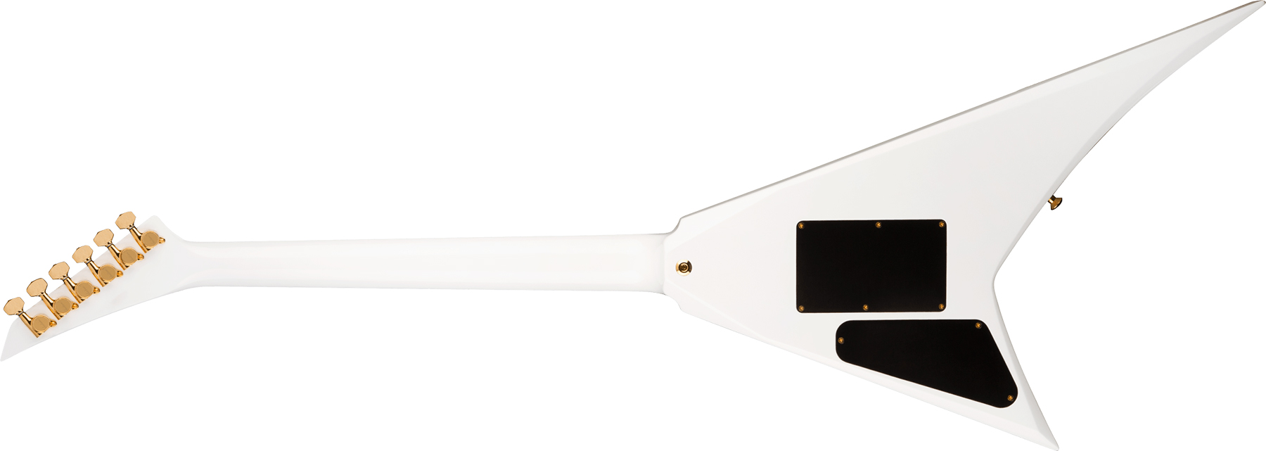 Jackson Rhoads Rr24 Hs Concept Hst Seymour Duncan Fr Eb - White With Black Pinstripes - Metal electric guitar - Variation 1
