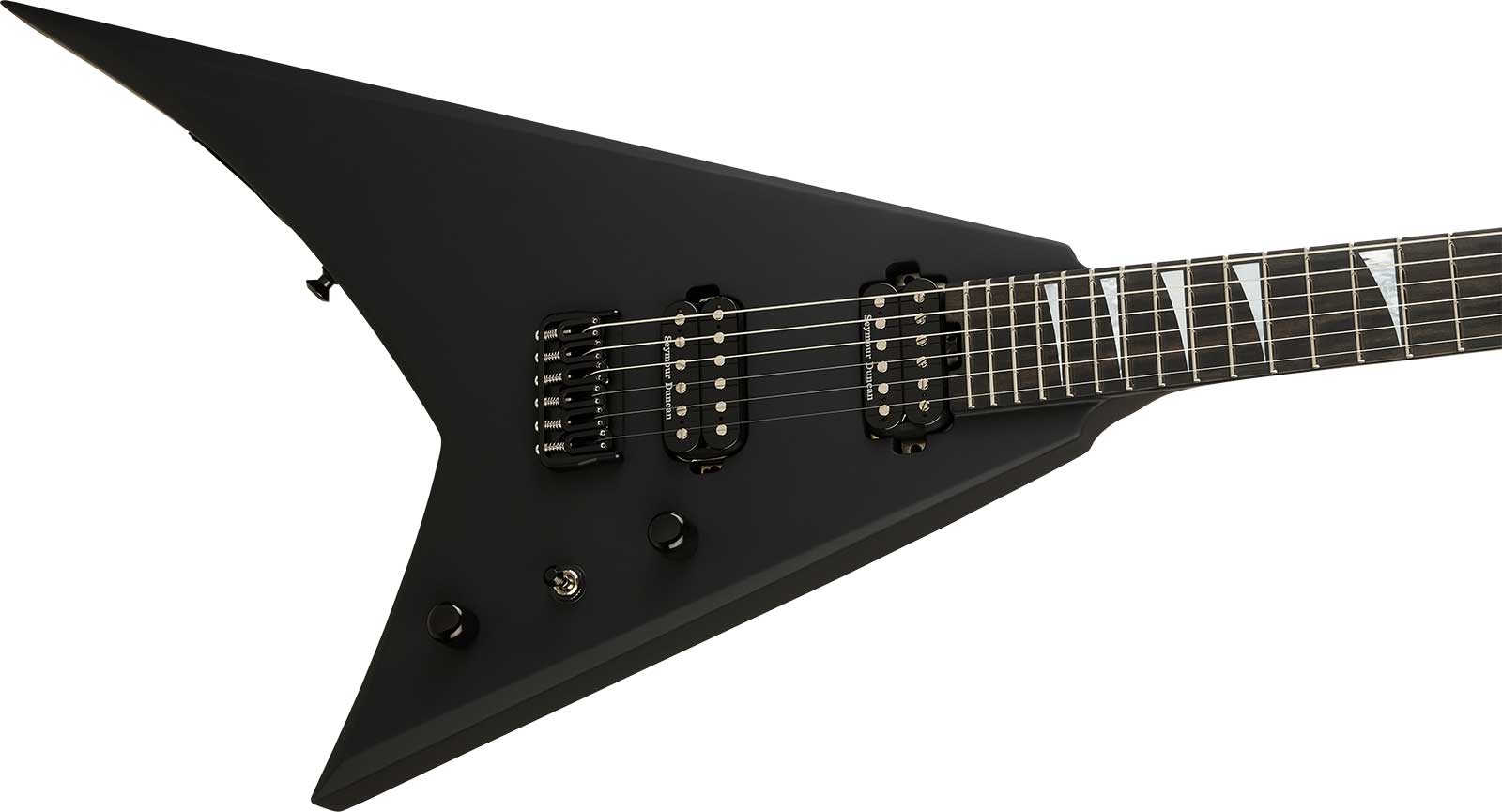 Jackson Rhoads Rr24 Rr24 Ht American 2h Seymour Duncan Ht Eb - Satin Black - Metal electric guitar - Variation 2