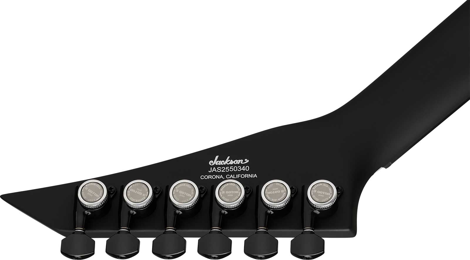Jackson Rhoads Rr24 Rr24 Ht American 2h Seymour Duncan Ht Eb - Satin Black - Metal electric guitar - Variation 3