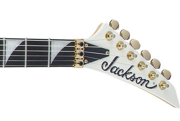 Jackson Rhoads Rr3 Pro 2h Seymour Duncan Fr Eb - Ivory With Black Pinstripes - Metal electric guitar - Variation 3
