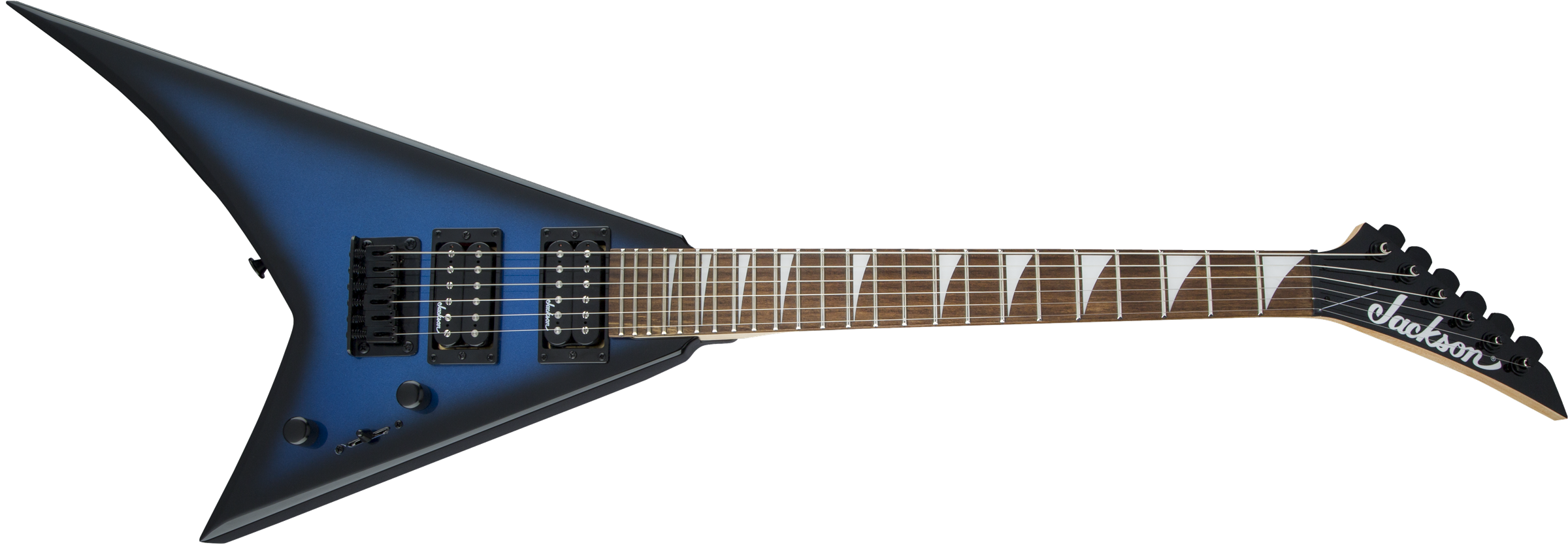 Jackson Rr Minion Js1x - Metallic Blue Burst - Electric guitar for kids - Variation 3