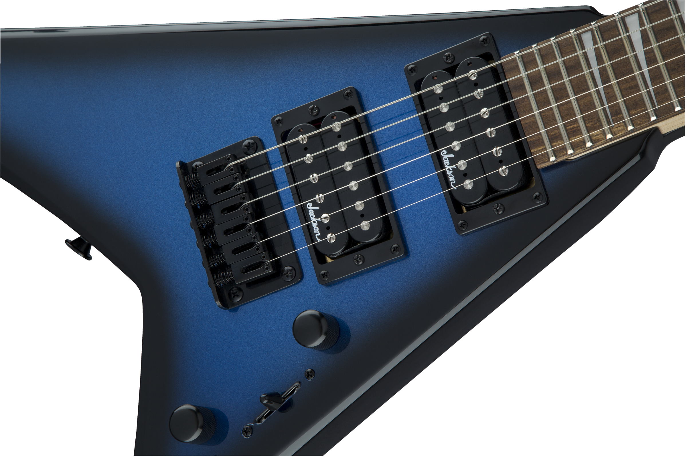 Jackson Rr Minion Js1x - Metallic Blue Burst - Electric guitar for kids - Variation 4