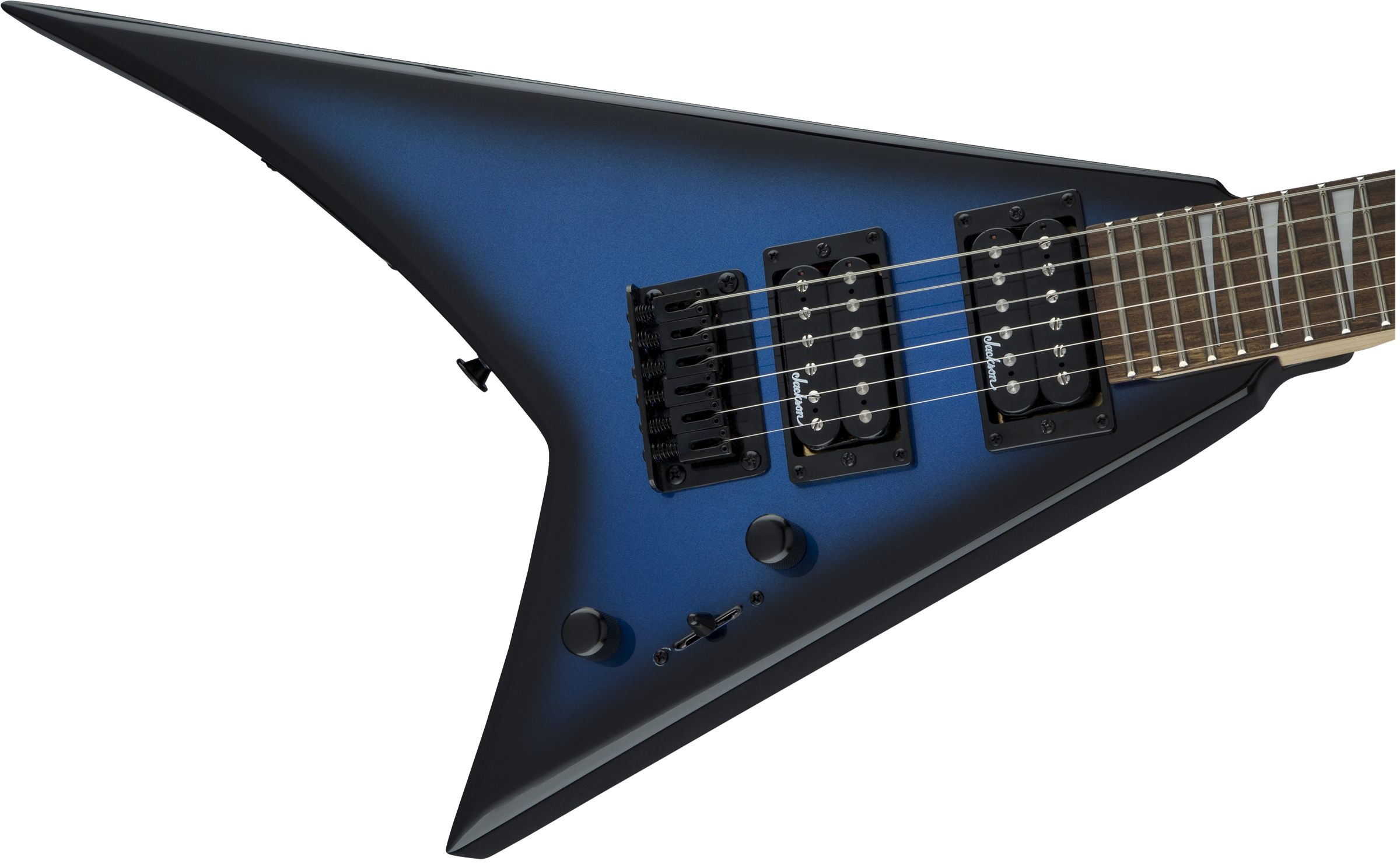 Jackson Rr Minion Js1x - Metallic Blue Burst - Electric guitar for kids - Variation 5