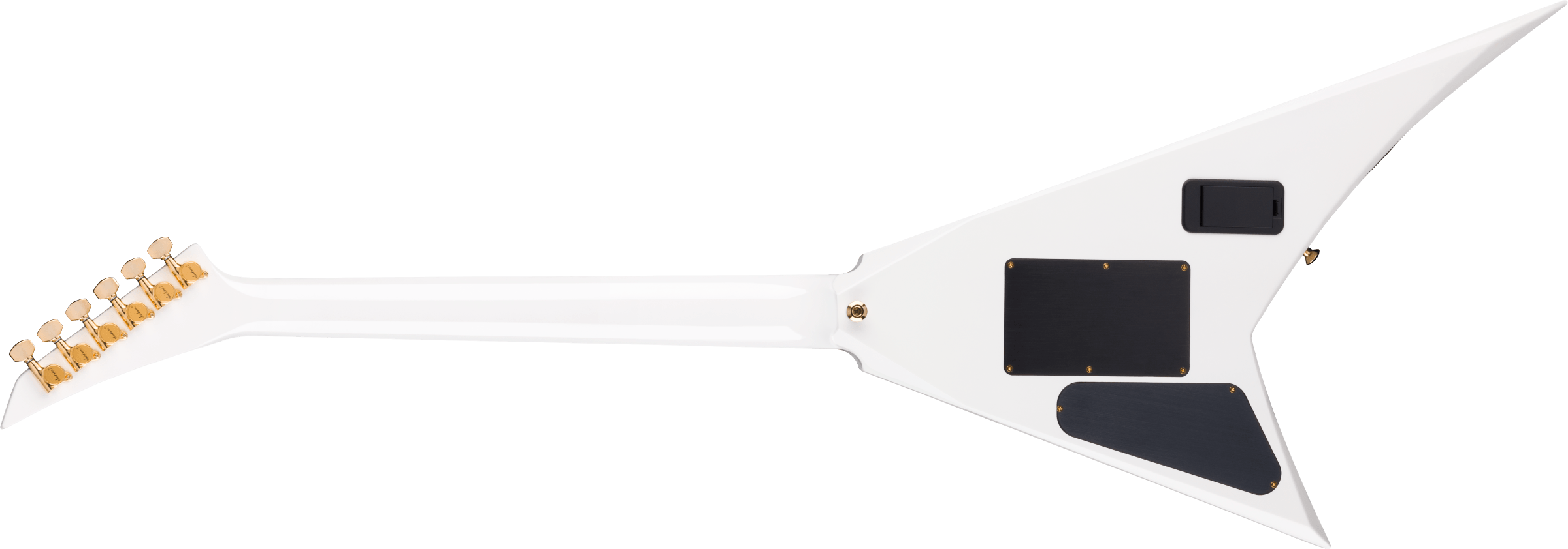 Jackson Rr24mg Mj Series Jap Fr Hh Eb - White With Black Pinstripes - Metal electric guitar - Variation 1