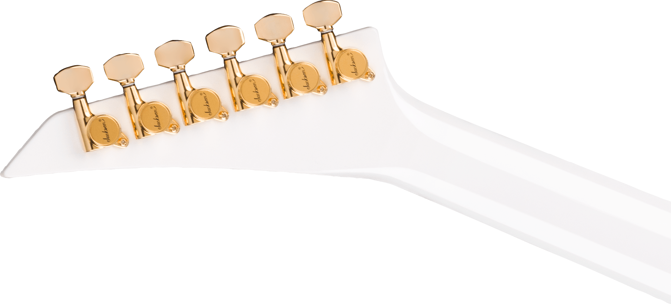 Jackson Rr24mg Mj Series Jap Fr Hh Eb - White With Black Pinstripes - Metal electric guitar - Variation 5