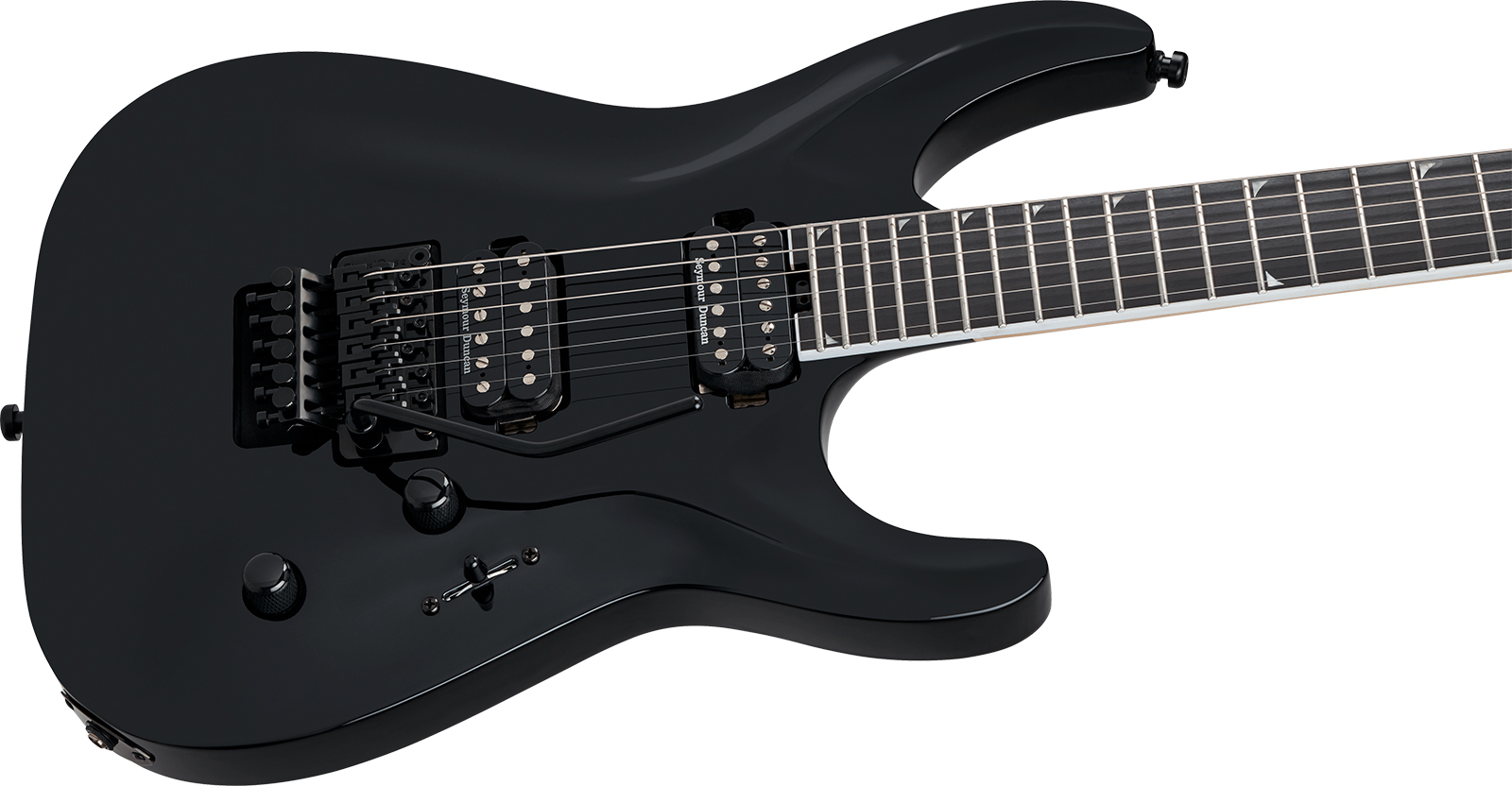 Jackson Sla2 Ht Pro Plus 2h Seymour Duncan Fr Eb - Gloss Black - Metal electric guitar - Variation 2