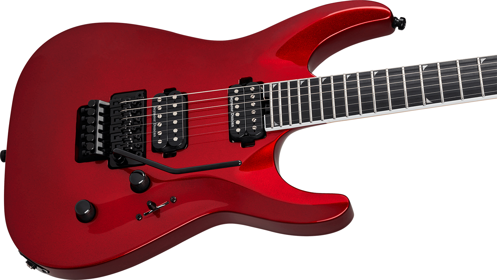 Jackson Sla2 Pro Plus 2h Seymour Duncan Fr Eb - Red Crystal - Metal electric guitar - Variation 2