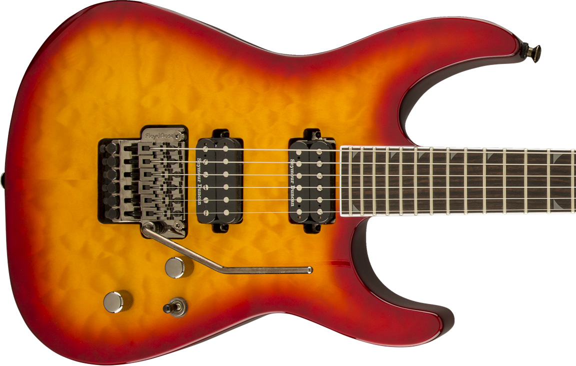 Jackson Soloist Sl2q Mah Pro Hh Seymour Duncan Fr Eb - Burnt Cherry Sunburst - Str shape electric guitar - Variation 2