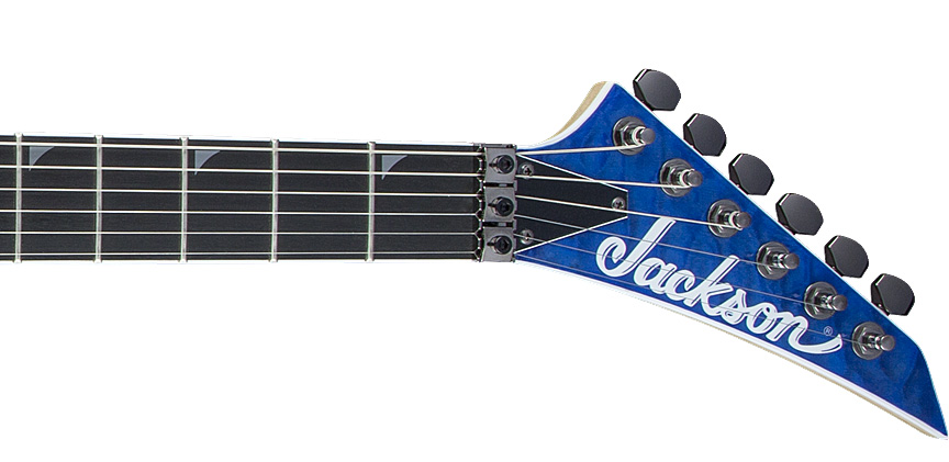 Jackson Soloist Pro Sl2q Mah Hh Seymour Duncan Fr Eb - Transparent Blue - Str shape electric guitar - Variation 3