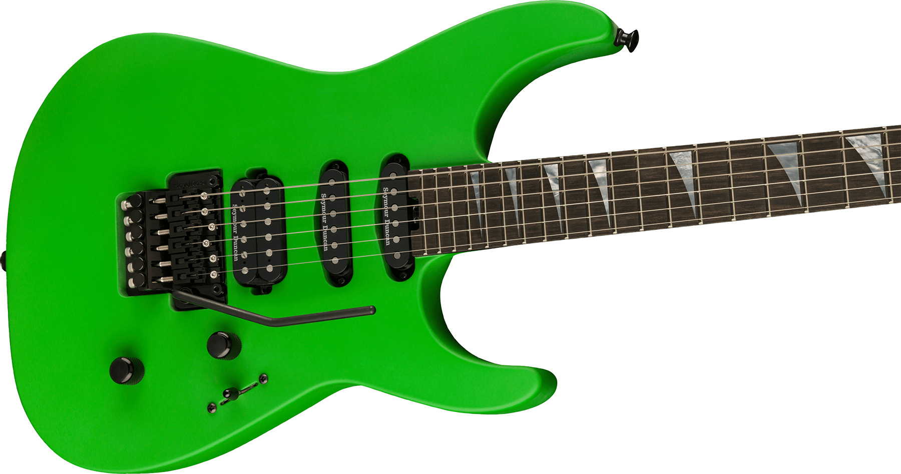 Jackson Soloist Sl3 American Series Usa Hss Seymour Duncan Fr Eb - Satin Slime Green - Str shape electric guitar - Variation 2