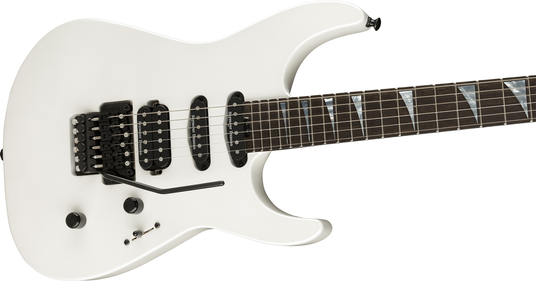 Jackson Soloist Sl3 American Series Usa Hss Seymour Duncan Fr Eb - Platinum Pearl - Str shape electric guitar - Variation 2