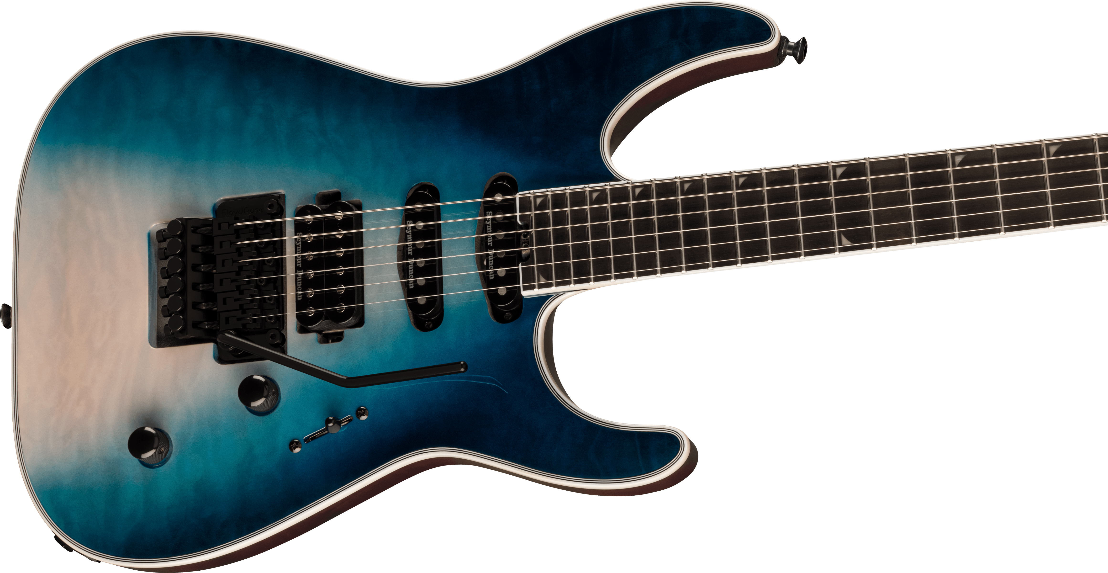 Jackson Soloist Sla3q Pro Plus Hss Seymour Duncan Fr Eb - Polar Burst - Str shape electric guitar - Variation 3