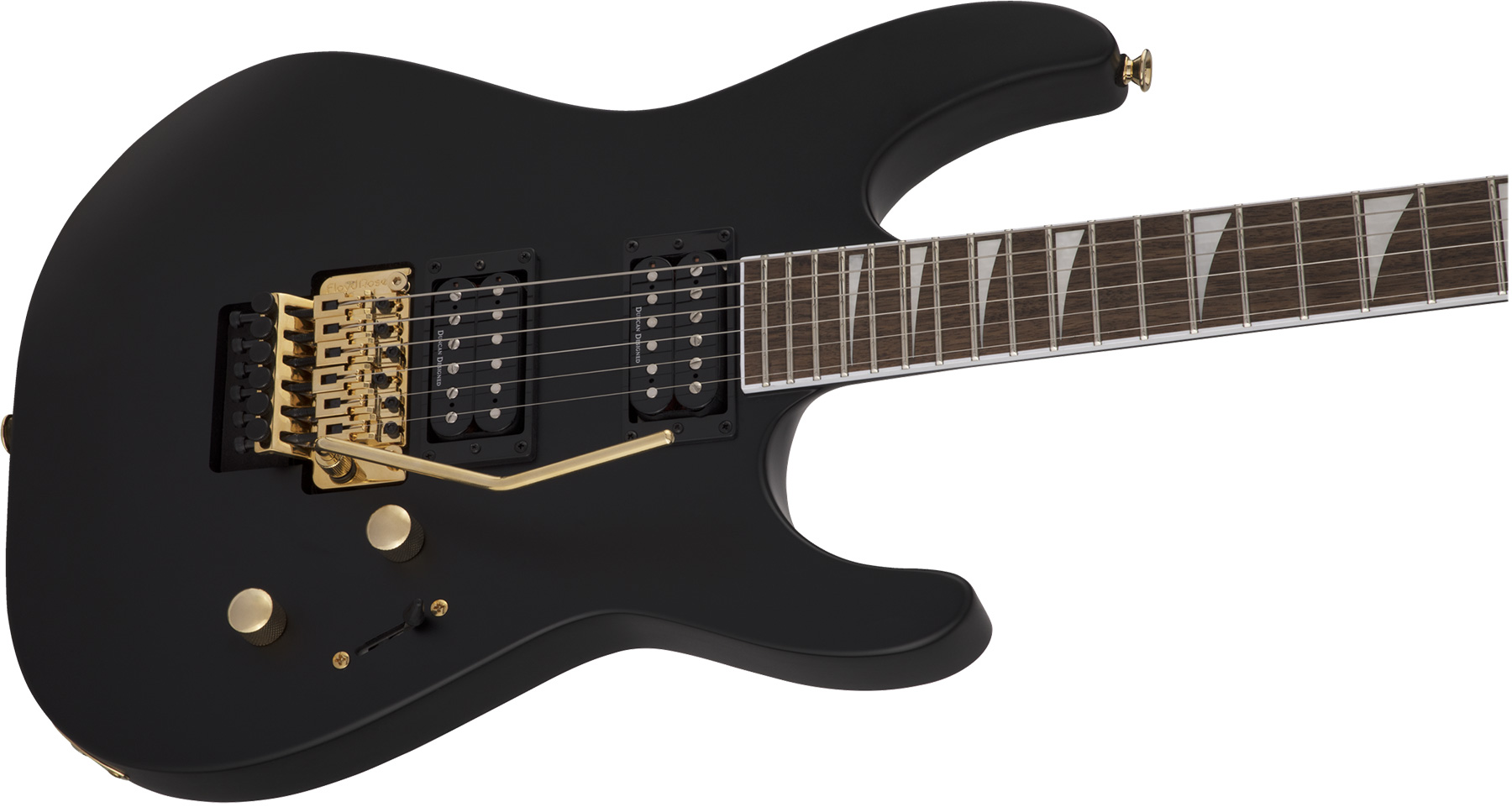 Jackson Soloist Slx Dx 2h Fr Lau - Satin Black - Double cut electric guitar - Variation 2