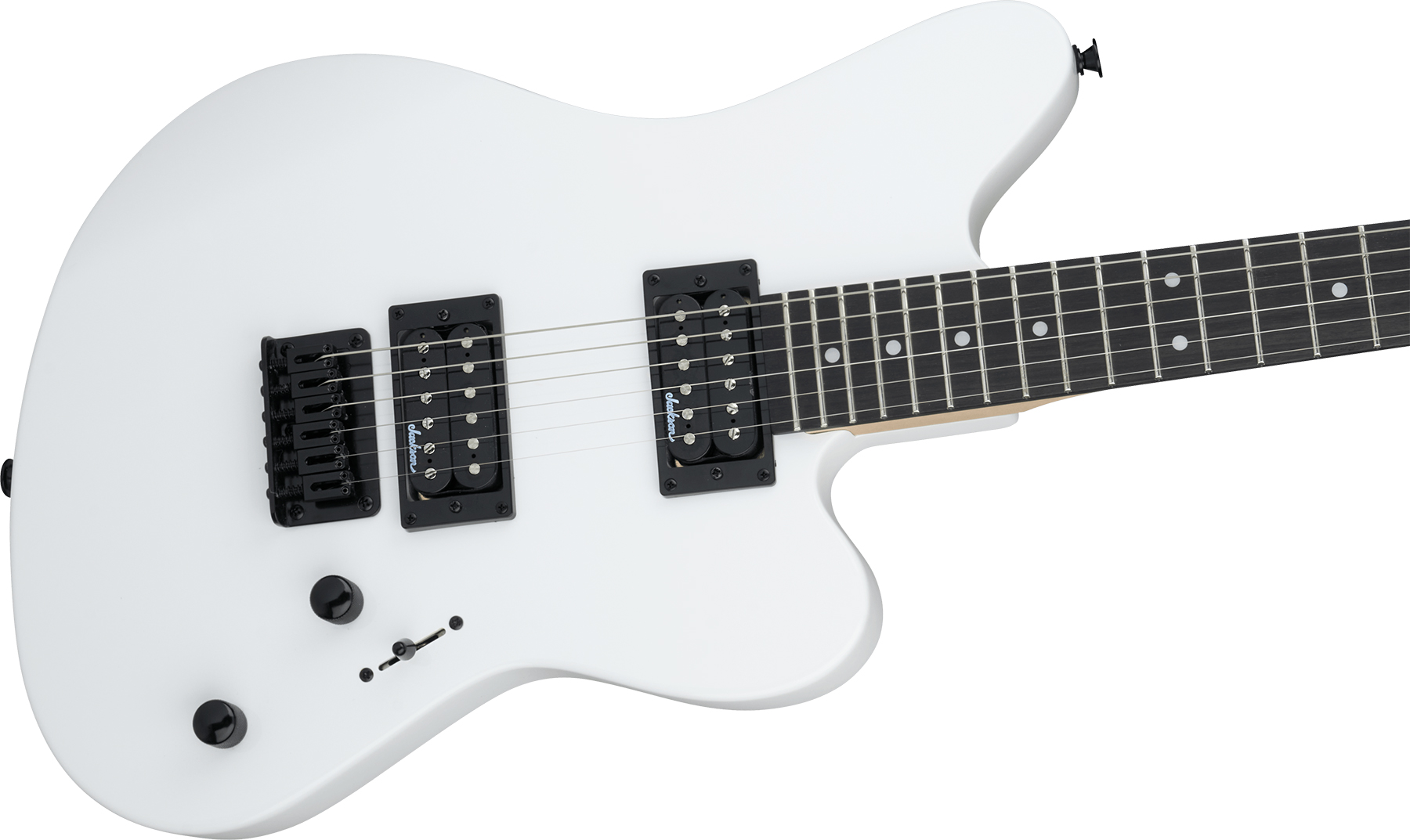 Jackson Surfcaster Js22 Ht 2h Ama - Snow White - Retro rock electric guitar - Variation 2