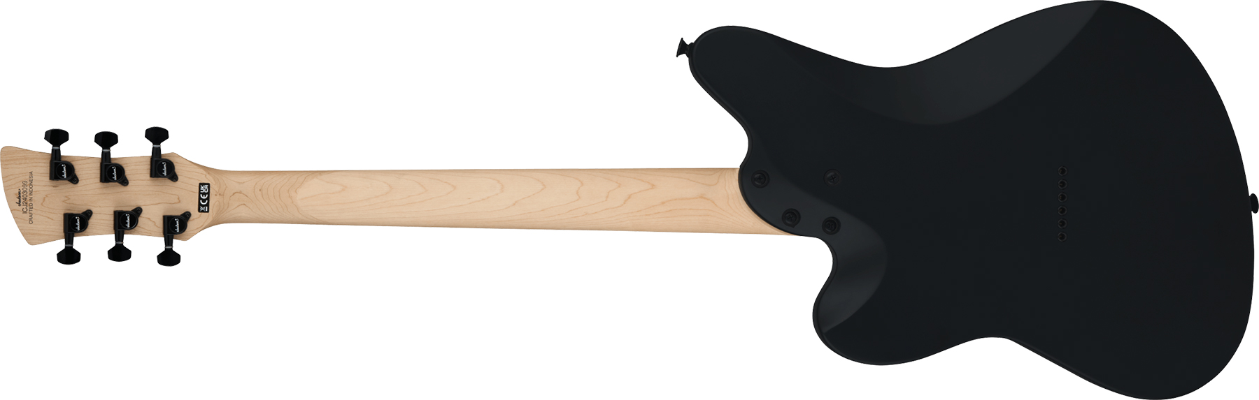 Jackson Surfcaster Sc Ht6 Ht 2h Lau - Satin Black - Retro rock electric guitar - Variation 1