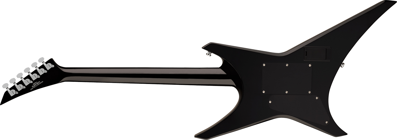 Jackson Warrior Wr1a Pro Plus Pure Metal Ltd 1h Fishman Fluence Modern Fr Eb - Gloss Black - Metal electric guitar - Variation 1