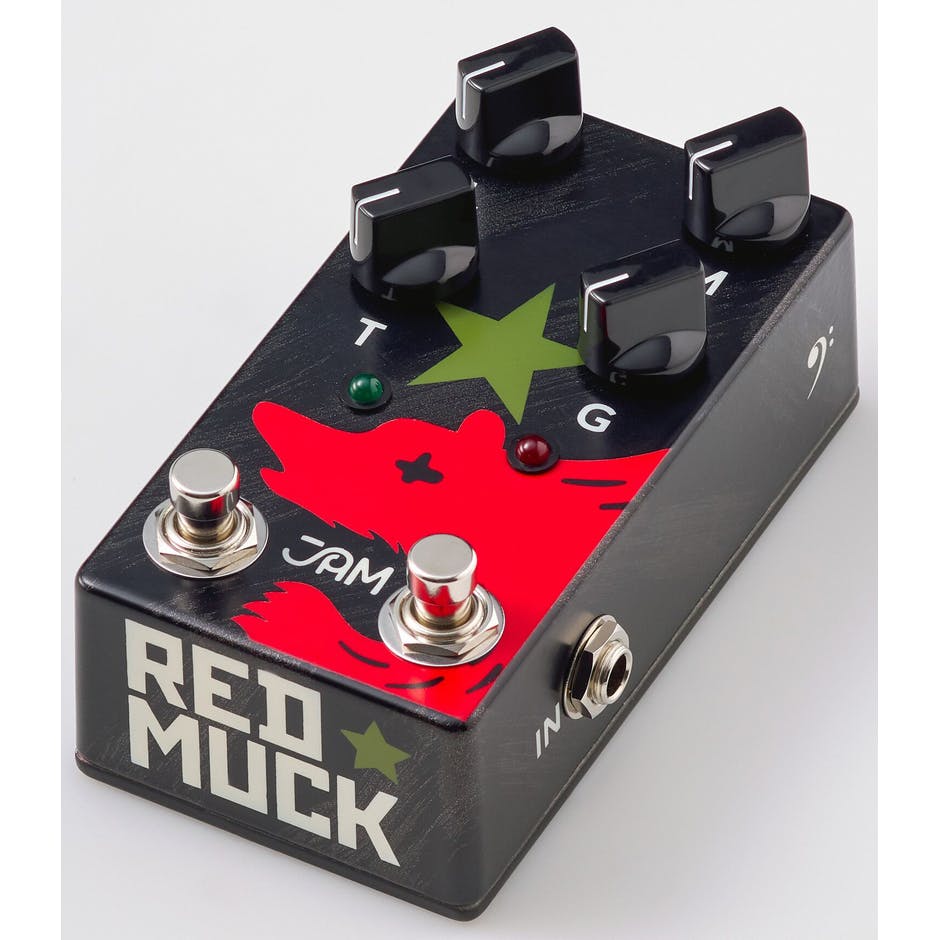 Jam Red Muck Bass Fuzz Distortion Mk2 - Overdrive, distortion, fuzz effect pedal for bass - Variation 1