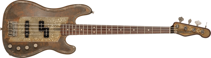 James trussart SteelCaster Bass #19045 - Rust o matic african engraved