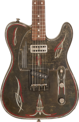 Tel shape electric guitar James trussart SteelCaster #21167 - Rust o matic pinstriped