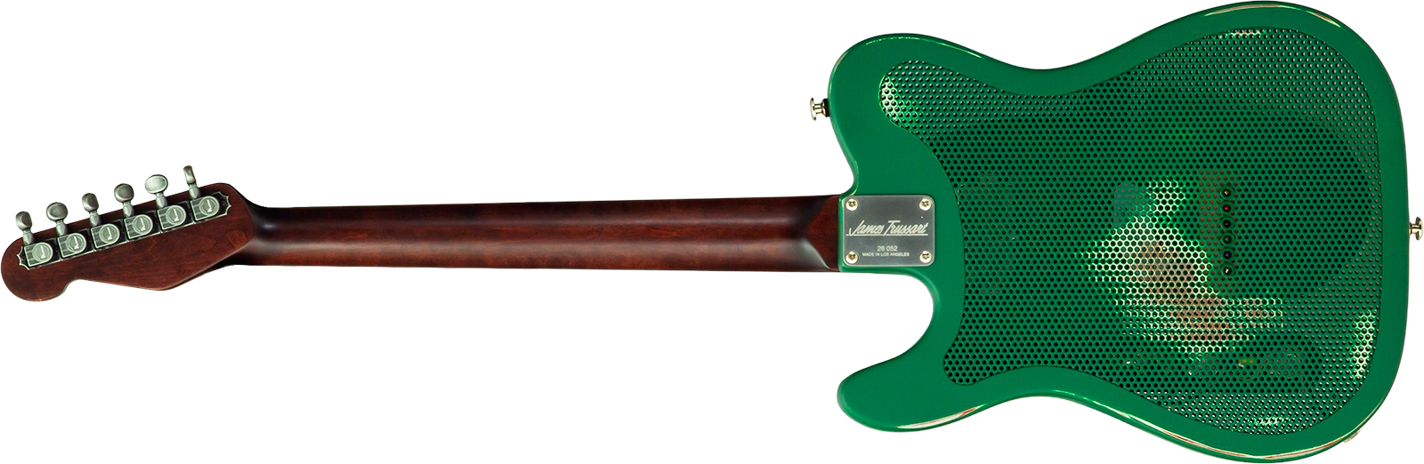 James Trussart Steelcaster Sh Ht Rw #26052 - Red Star Holey Gator Pickguard - Semi-hollow electric guitar - Variation 2