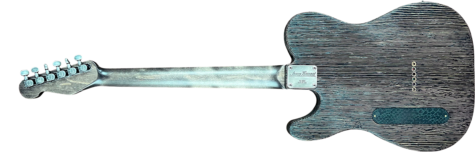 James Trussart Steeltopcaster Sh Ht Mn #12204 - Rusty Engraved Snake Skin - Tel shape electric guitar - Variation 2