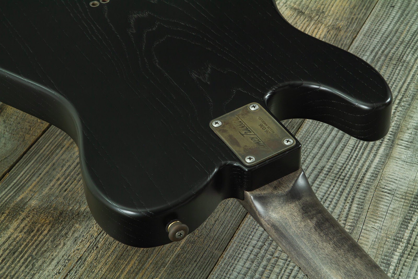 James Trussart Steeltopcaster Sh Ht Mn #26036 - Rust & Black Paisley Engraved - Tel shape electric guitar - Variation 11