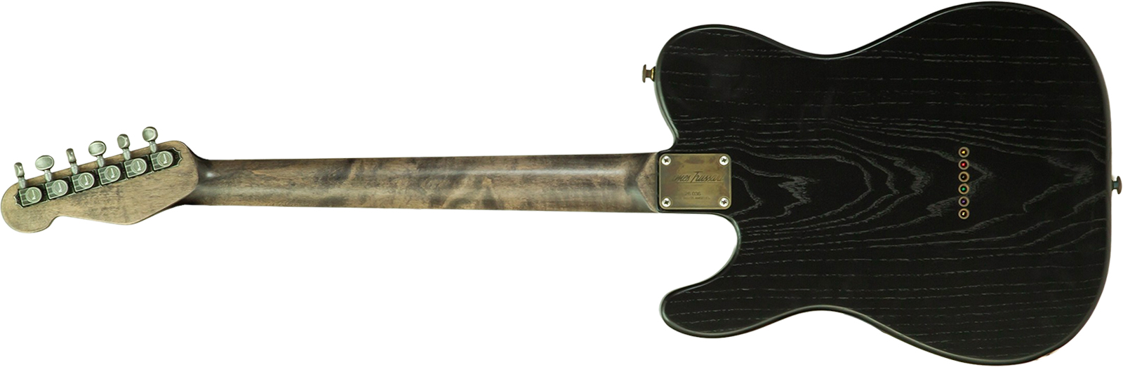 James Trussart Steeltopcaster Sh Ht Mn #26036 - Rust & Black Paisley Engraved - Tel shape electric guitar - Variation 1