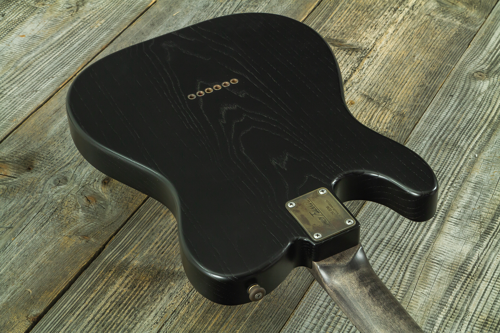 James Trussart Steeltopcaster Sh Ht Mn #26036 - Rust & Black Paisley Engraved - Tel shape electric guitar - Variation 8