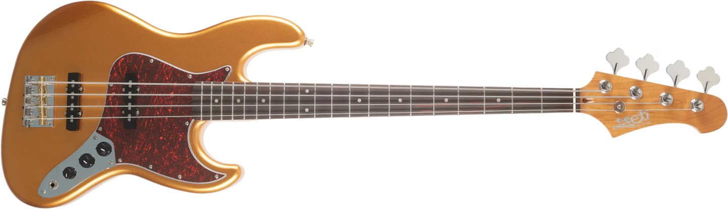 Jet Guitars Jjb300 Gd Rw - Gold Rosewood - Solid body electric bass - Main picture