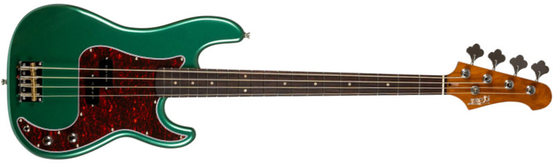 Jet Guitars Jpb300 Sg Rw - Green - Solid body electric bass - Main picture