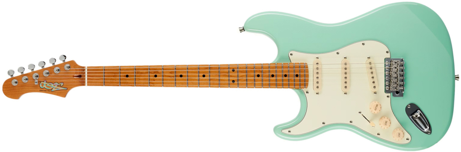 Jet Guitars Js300 Sfg Lh Gaucher  3s Trem Mn - Sea Foam Green - Str shape electric guitar - Main picture