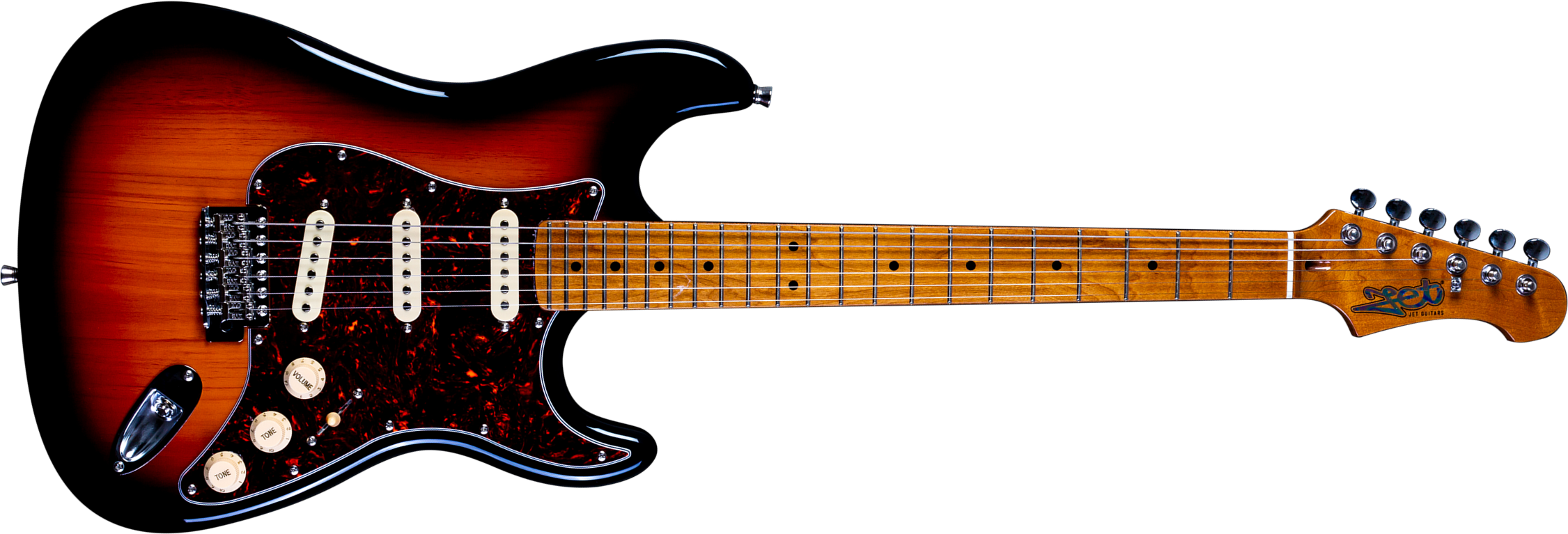 Jet Guitars Js300 Trem 3s Trem Mn - Sunburst - Str shape electric guitar - Main picture
