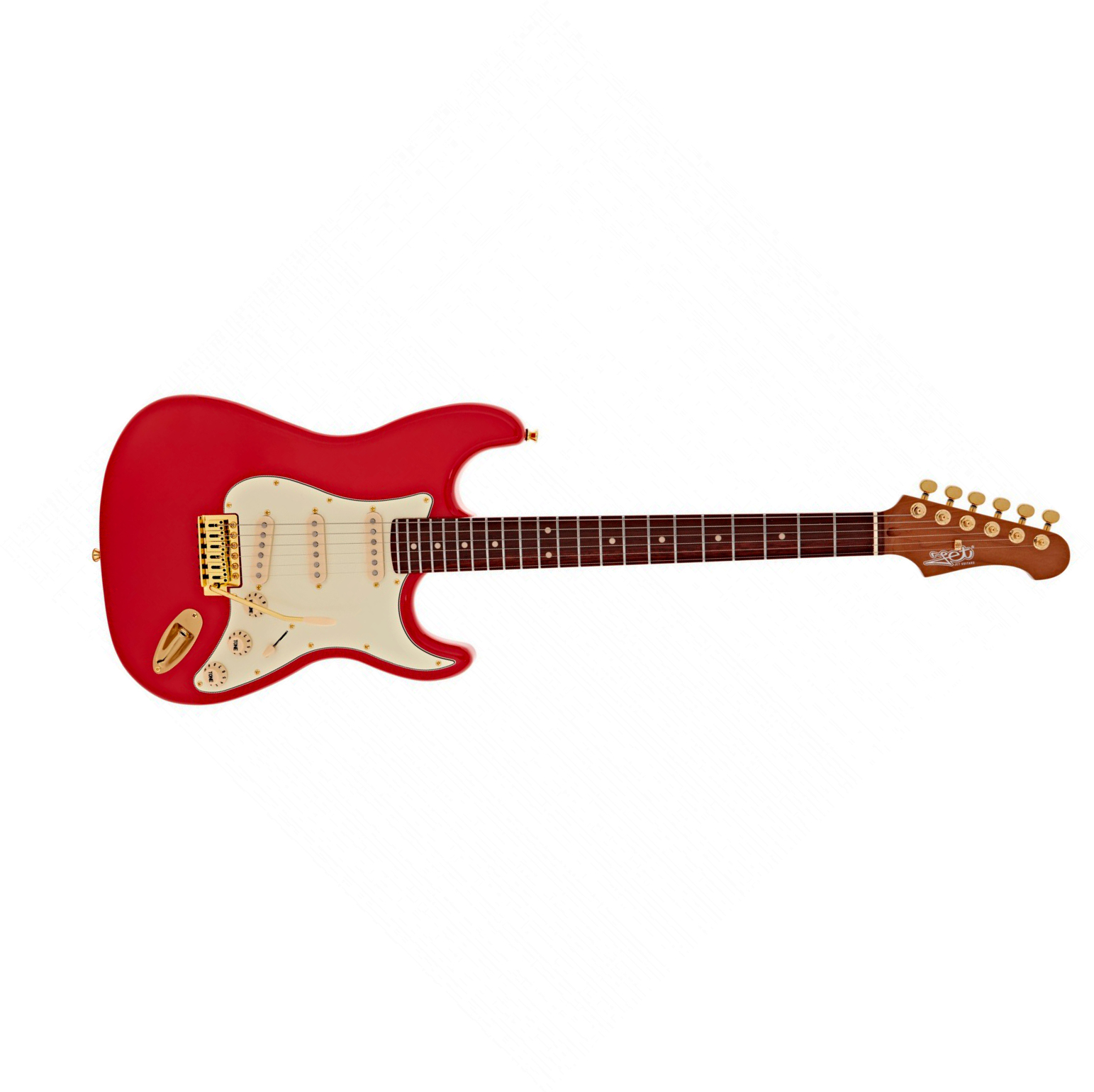 Jet Guitars Js380 Rd G 3s Trem Rw - Red - Str shape electric guitar - Main picture