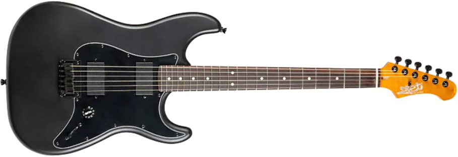 Jet Guitars Js400 Mbk 2h Ht Rw - Matt Black - Metal electric guitar - Main picture