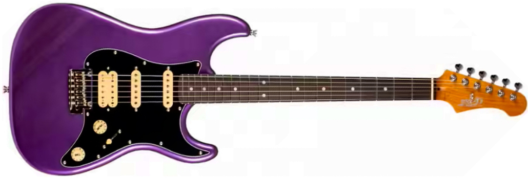 Jet Guitars Js400 Plm R Hss Trem Rw - Plum - Str shape electric guitar - Main picture