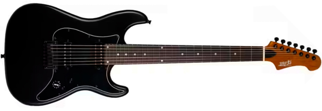 Jet Guitars Js407 Mbk 7c Baryton 2h Ht Rw - Matt Black - Baritone guitar - Main picture