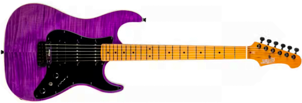 Jet Guitars Js600 Tpp Trem Hss Mn - Transparent Purple - Str shape electric guitar - Main picture