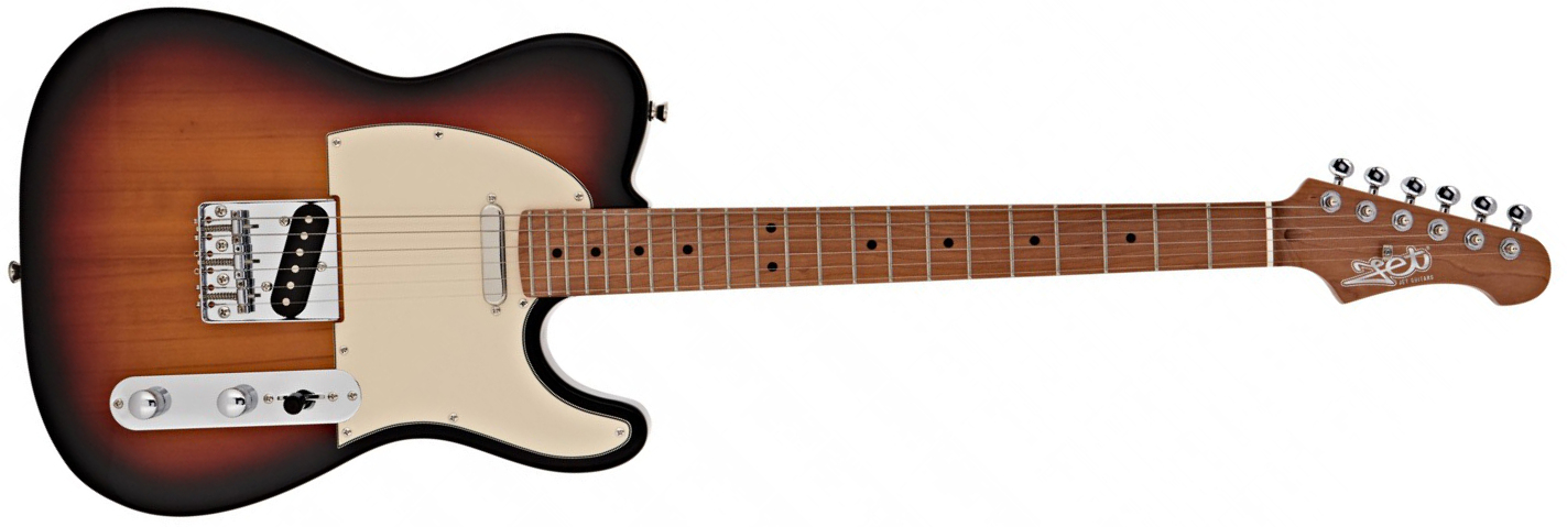 Jet Guitars Jt300 Sb 2s Ht Mn - Sunburst - Tel shape electric guitar - Main picture