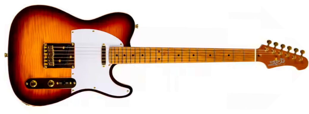 Jet Guitars Jt600 Bs G Hs Ht Gh Mn - Tobacco Burst - Tel shape electric guitar - Main picture