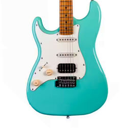 Str shape electric guitar Jet guitars JS-400 SG LH - sea foam green