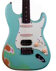 Str shape electric guitar Jet guitars JS-400 SFG RLC - Sea Foam Green Relic