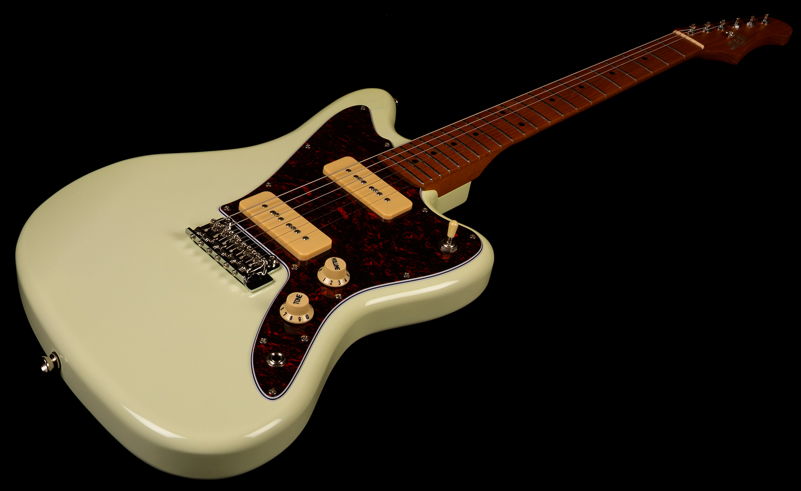 Jet Guitars Jj300 P90 Ow 2s Ht Mn - Olympic White - Retro rock electric guitar - Variation 2