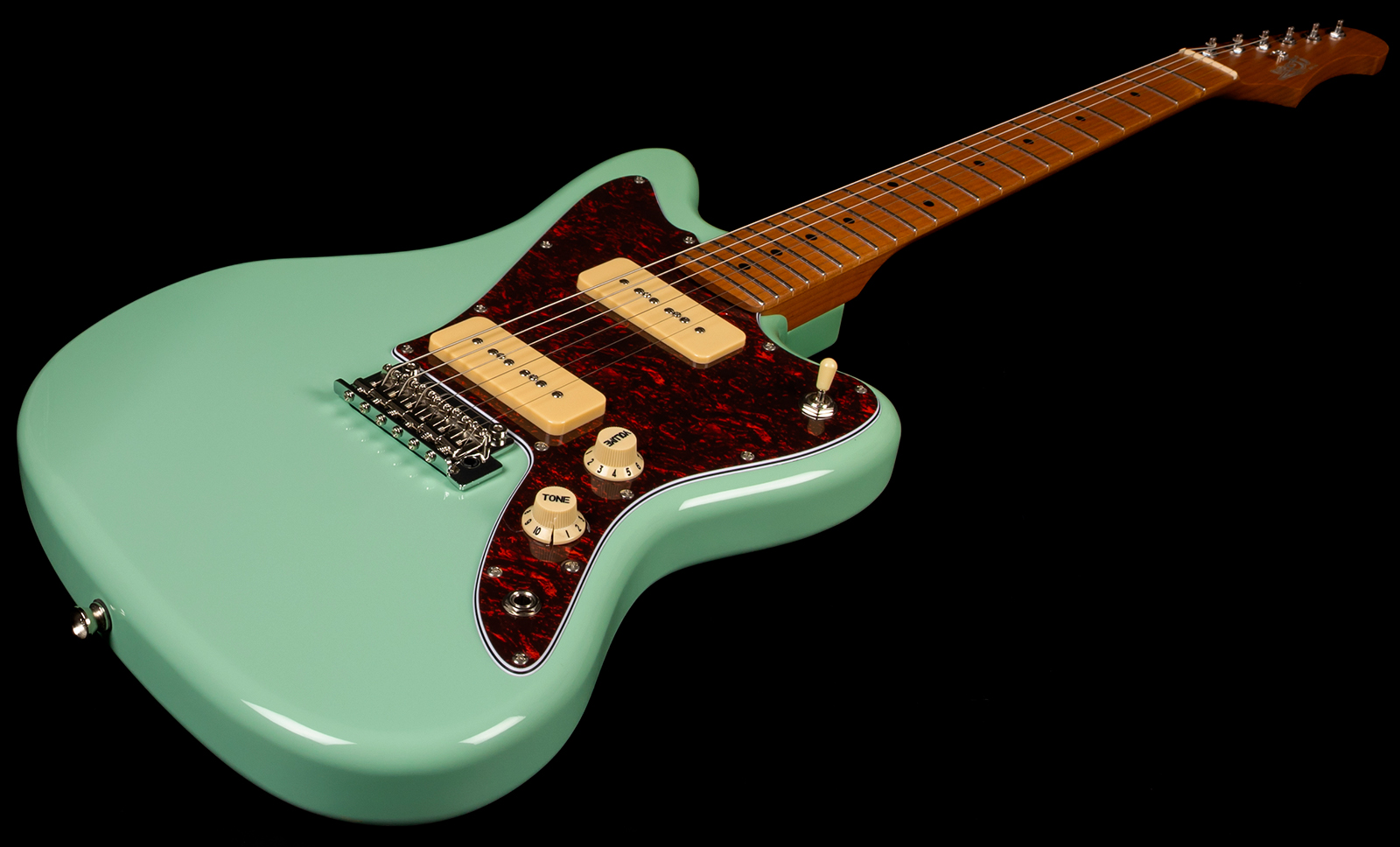 Jet Guitars Jj300 P90 Ow 2s Ht Mn - Sea Green - Retro rock electric guitar - Variation 2