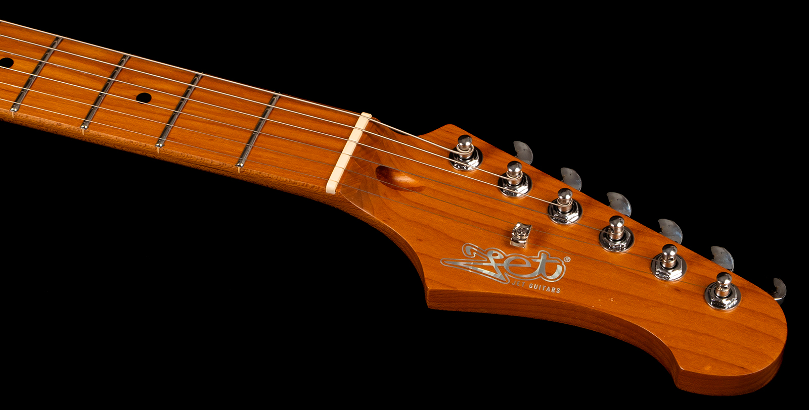 Jet Guitars Jj300 P90 Ow 2s Ht Mn - Sea Green - Retro rock electric guitar - Variation 3