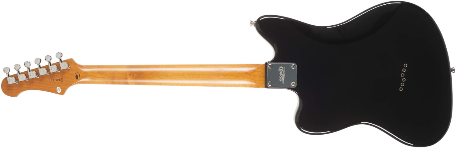 Jet Guitars Jj350 Bk 2h Ht Mn - Black - Retro rock electric guitar - Variation 1