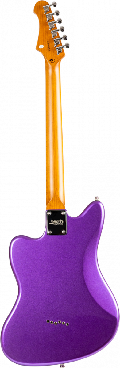 Jet Guitars Jj350 Bk 2h Ht Mn - Purple - Retro rock electric guitar - Variation 1